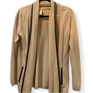 🌟 3/$50 Soft Banana Republic Cardigan with Leather Accents